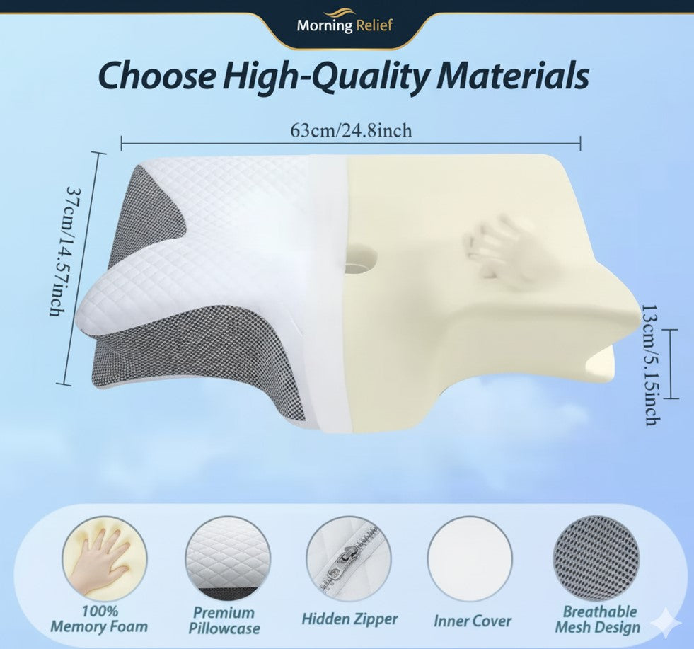 ErgoPillow™ Ergonomic Cervical Pillow - Neck Pain Relief & Better Sleep 2025